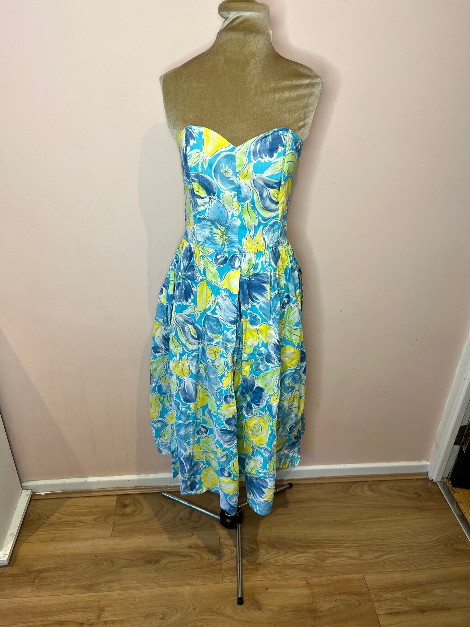 Robe De Bal Formelle Victor Costa Vintage - Taille 4 US - Rose Et Noir - Neuf Sans étiquettes