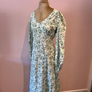 Vintage handmade 1970&#39;s prairie dress, 70&#39;s maxi dress. UK 10