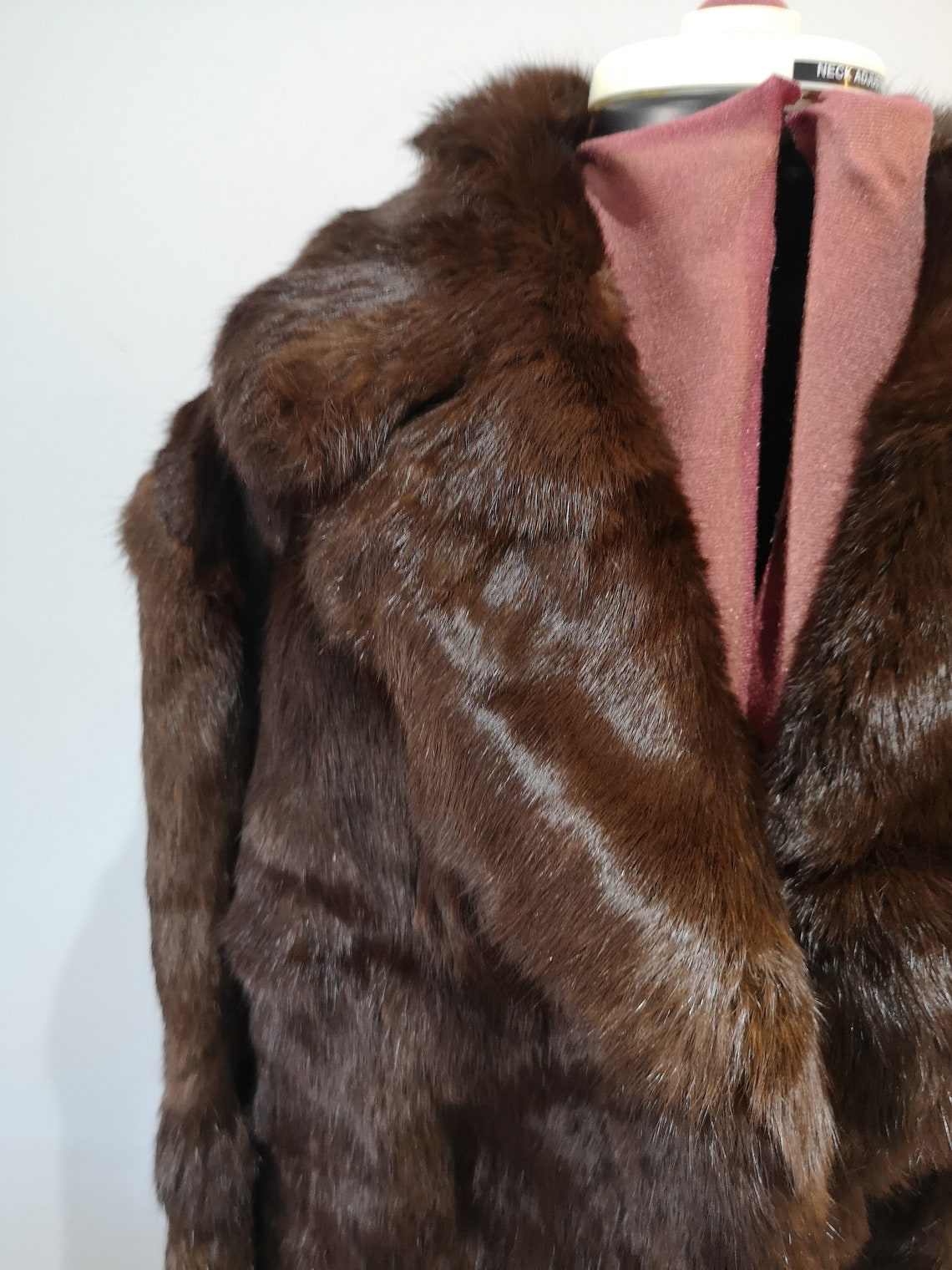 A vintage mink fur coat dark brown fur coat chocolate fur | Etsy