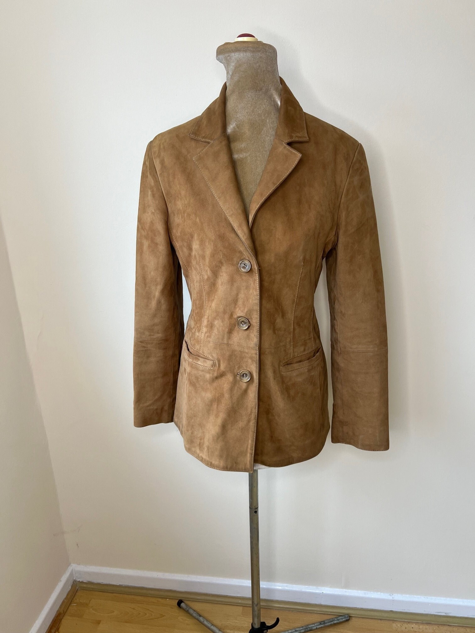 Ladies hotsell suede blazer