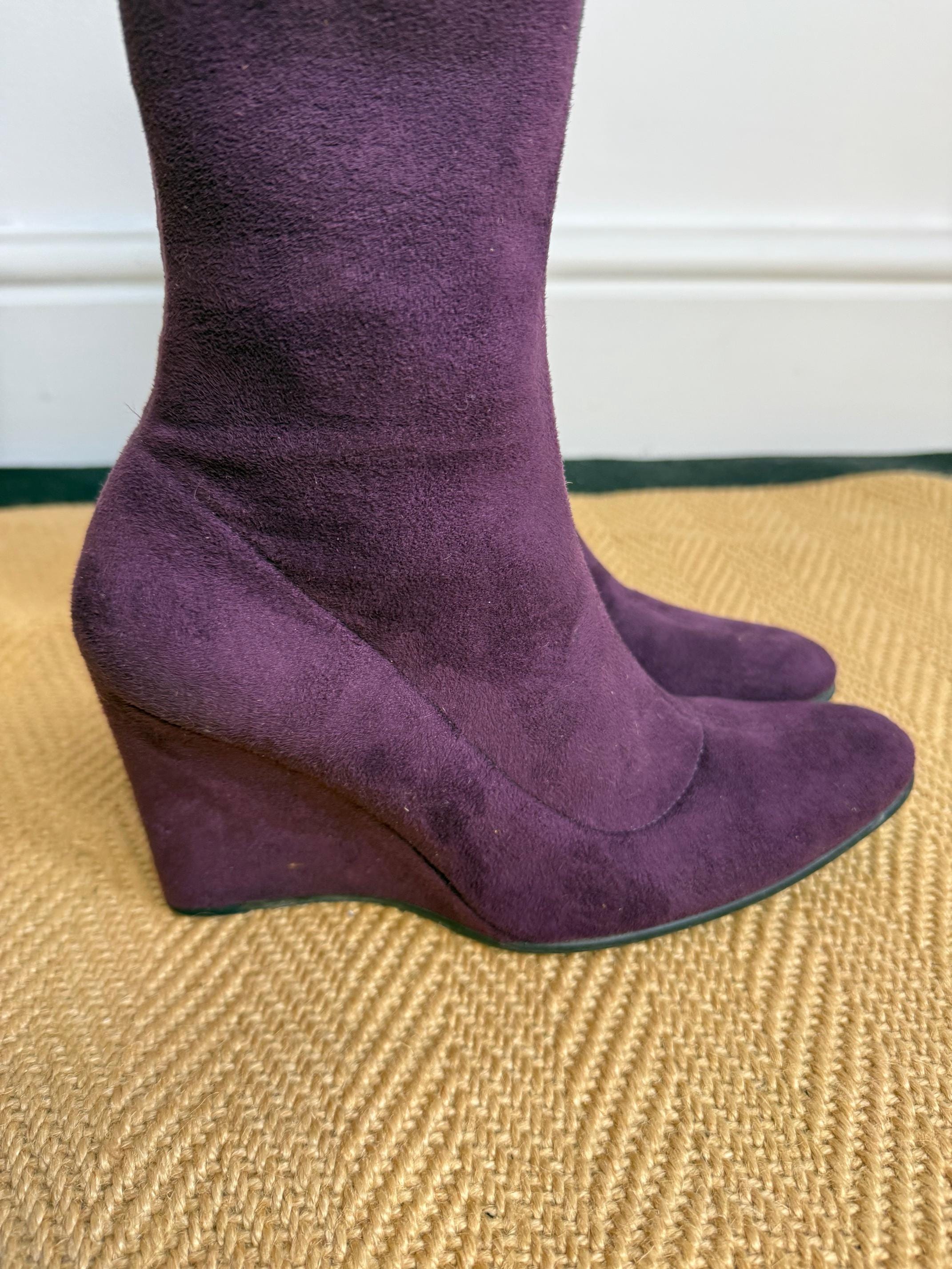 Y2k Wedge Boots - Etsy