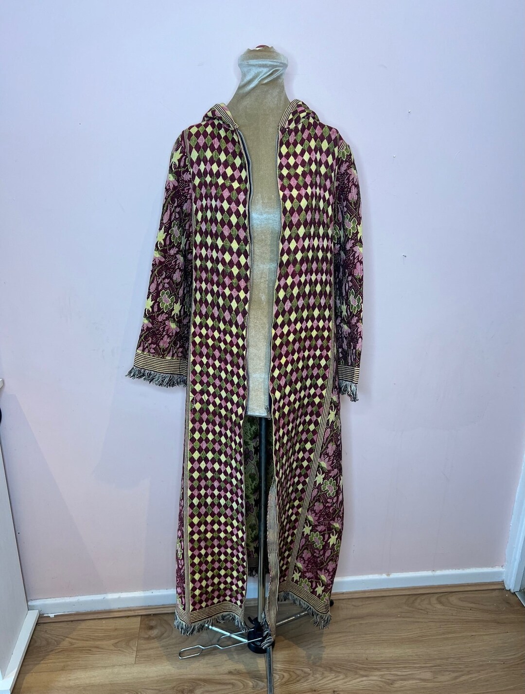 Vintage 70's Blanket Coat Long Blanket Coat Hooded Etsy