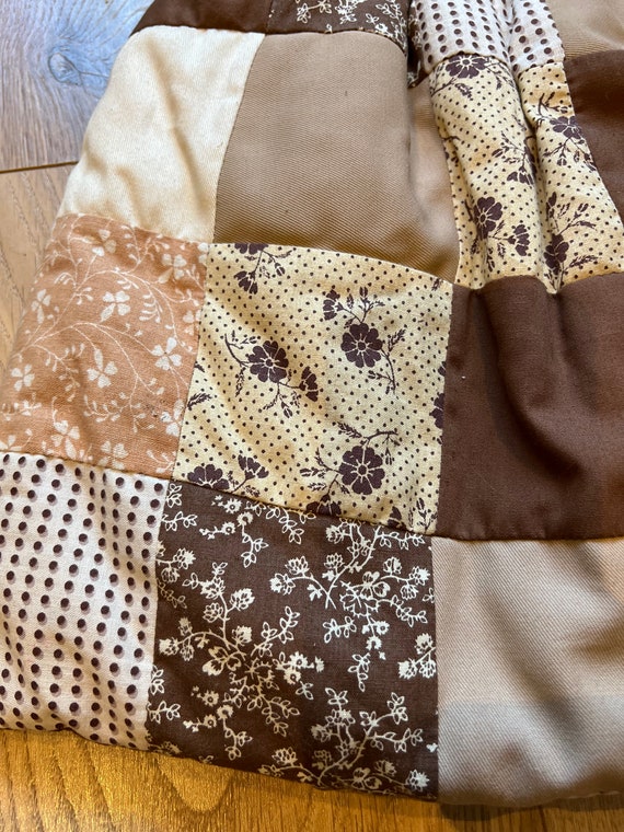 Vintage patchwork sewing bag, patchwork handbag. - image 6