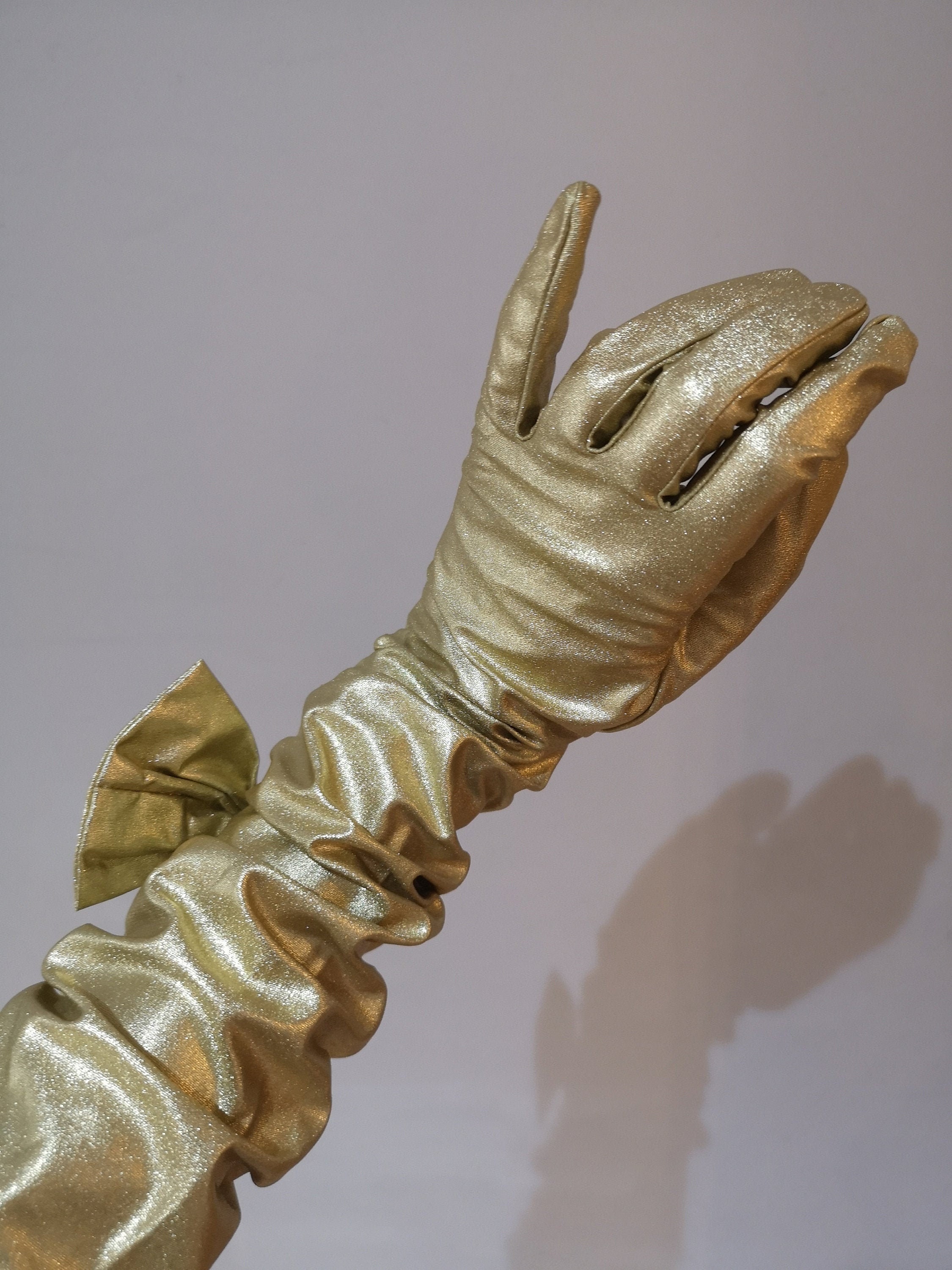 Gold evening gloves long gold gloves gold lame gloves. Etsy