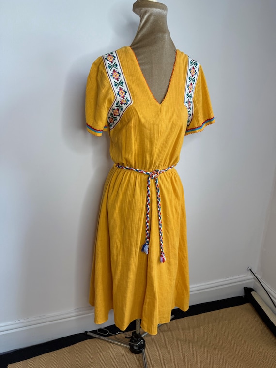 embroidered cheesecloth short dress Carolina Embroidered Short Dress main image 1