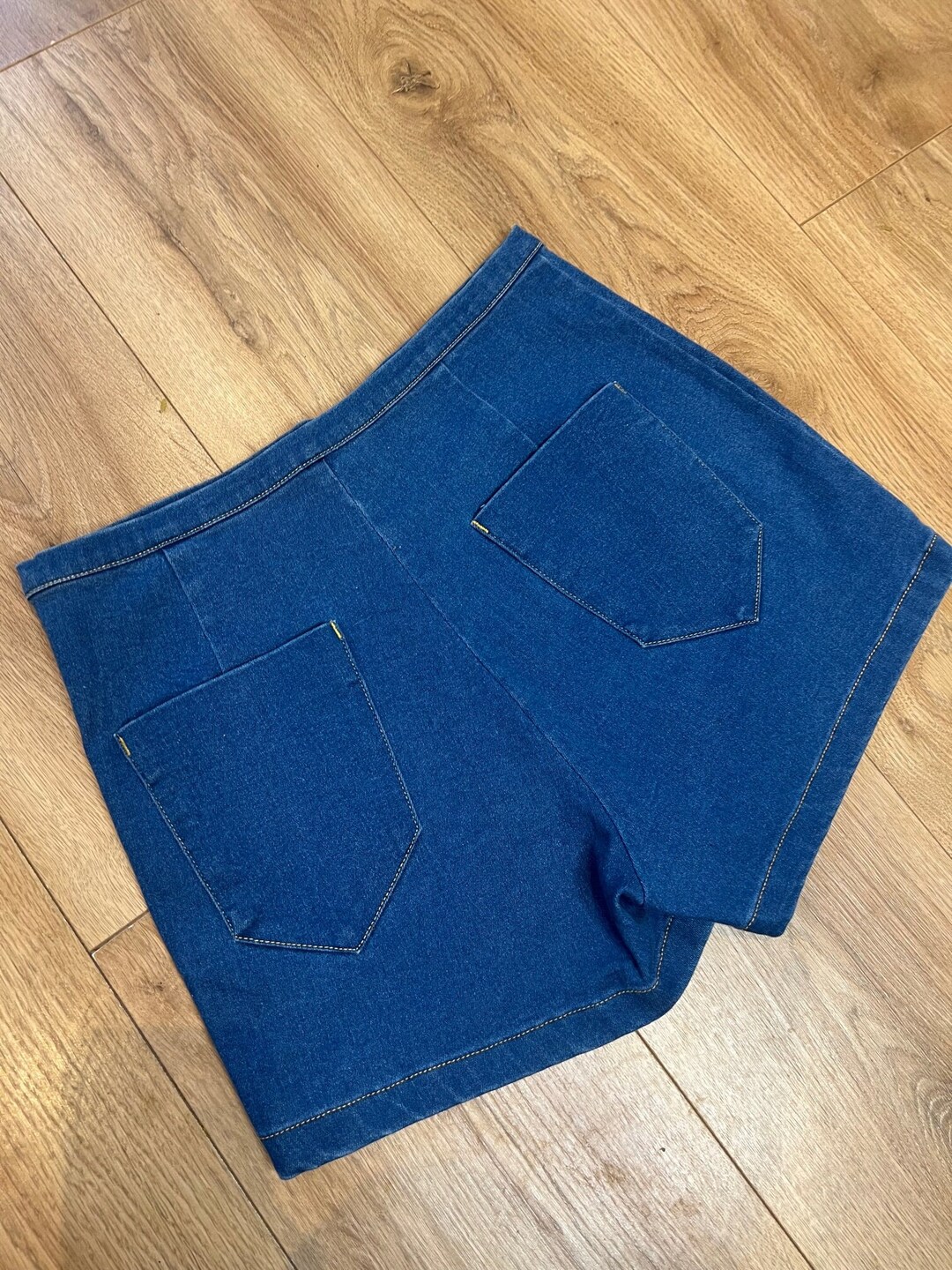 Vintage Denim Hot Pants Denim Shirts. UK 10 Etsy