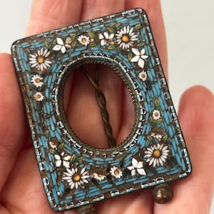 Antique micro mosaic Italian miniature picture frame.