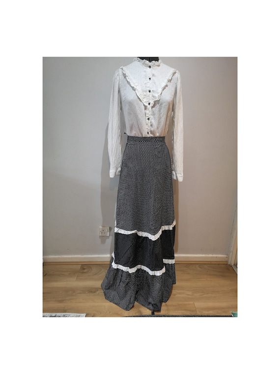 A vintage 1970's prairie skirt, 70's maxi skirt, … - image 1