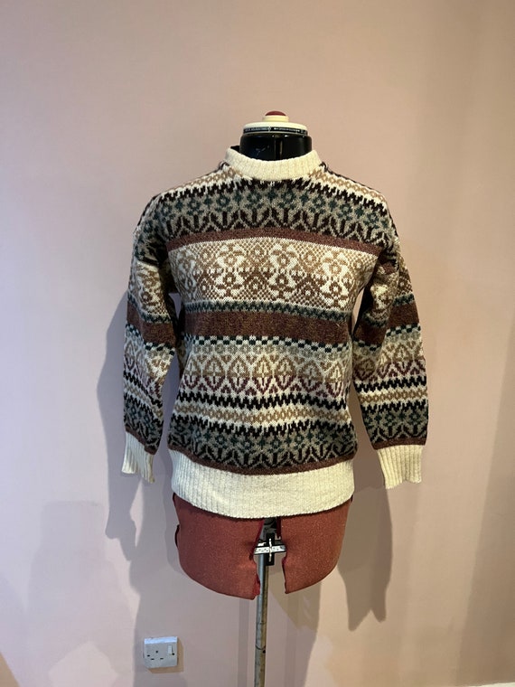 Vintage Wool Jumper Grandad Jumper Wool 