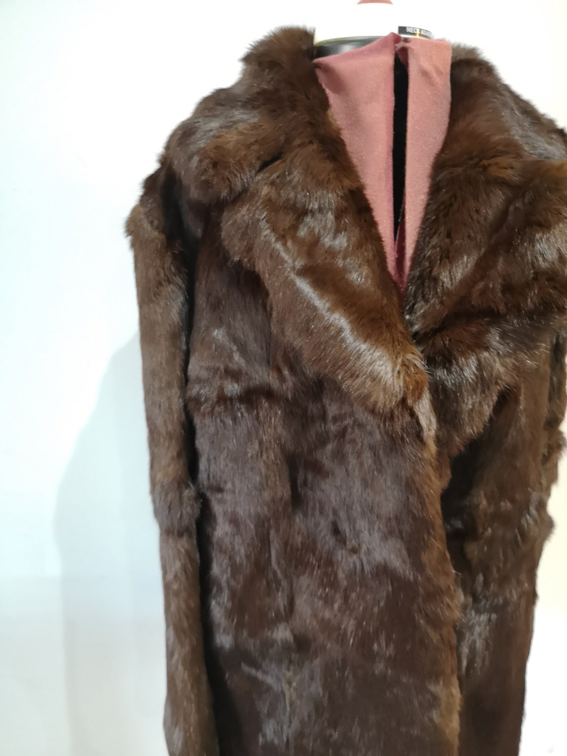 A Vintage Mink Fur Coat Dark Brown Fur Coat Chocolate Fur - Etsy