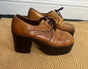 Vintage Seventies Mens Platform Disco Pimp Shoes - Etsy display picture 2