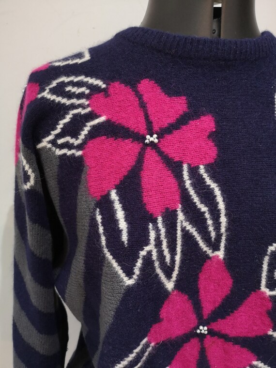 A vintage Jacques Vert 1980's jumper,80's jazzy s… - image 5