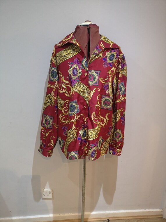 Una blusa de barroco vintage 1980. Camisa - Etsy España