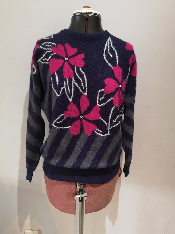 A vintage Jacques Vert 1980's jumper,80's jazzy s… - image 2