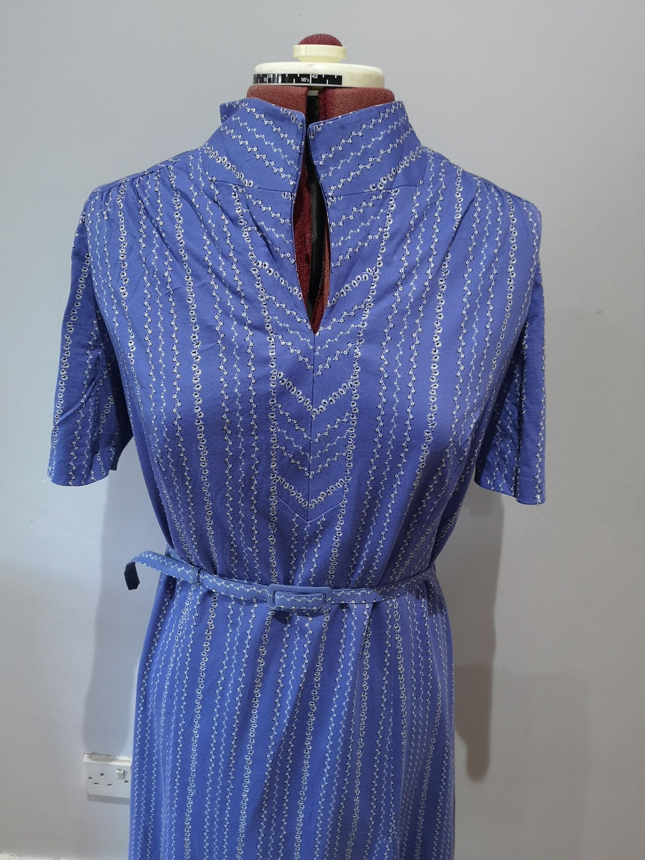 Vintage Blue Tea Dress FAMOSA 1960's Day Dress 60's - Etsy