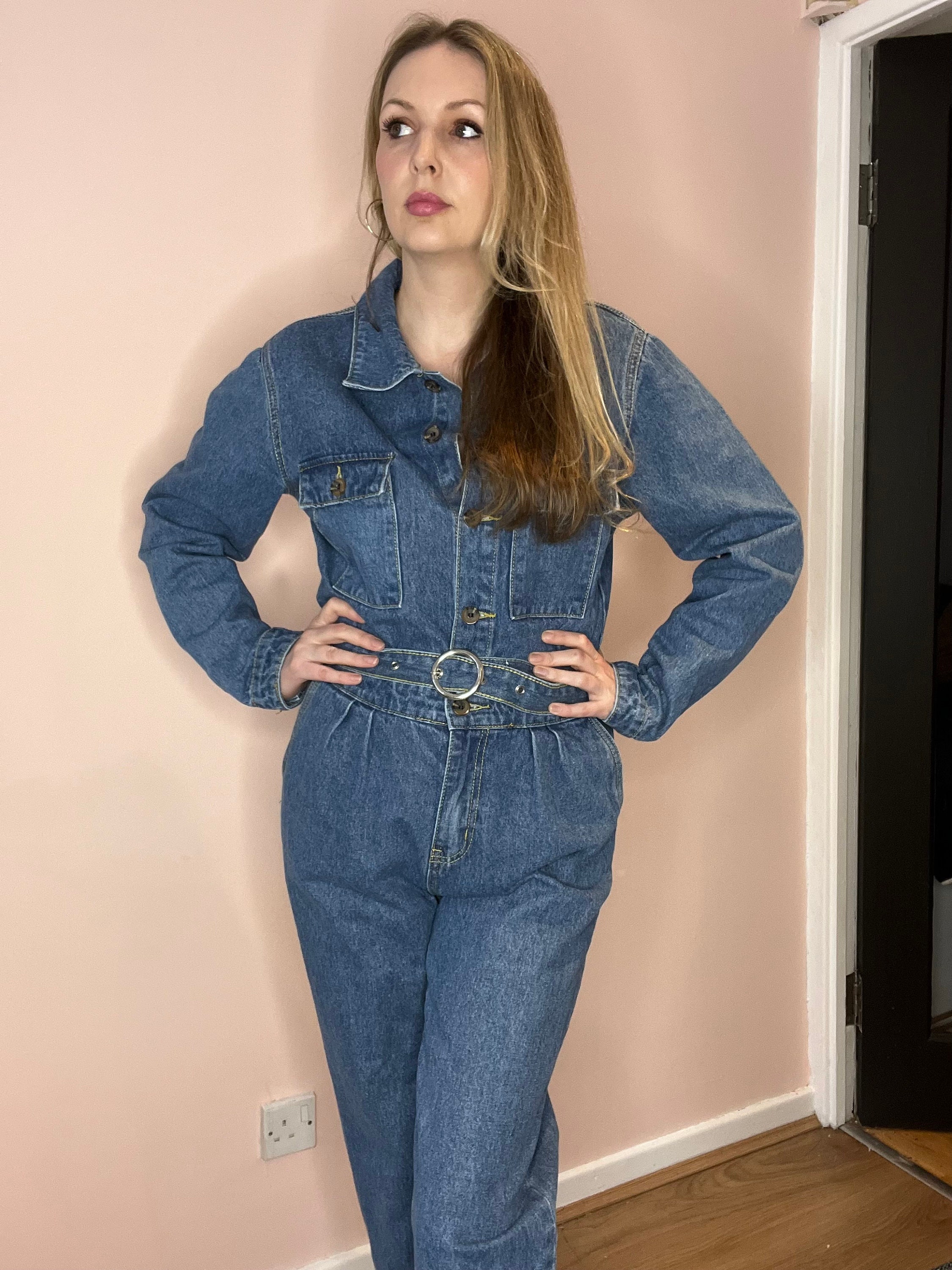 Vintage 1980's Denim Jumpsuit 80's 