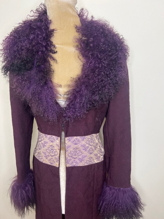 Karen millen deals aubergine coat