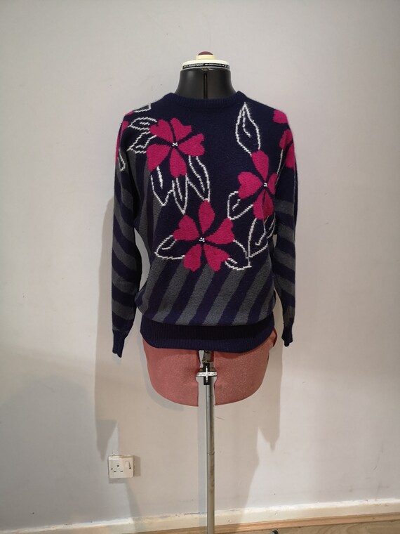 A vintage Jacques Vert 1980's jumper,80's jazzy s… - image 3