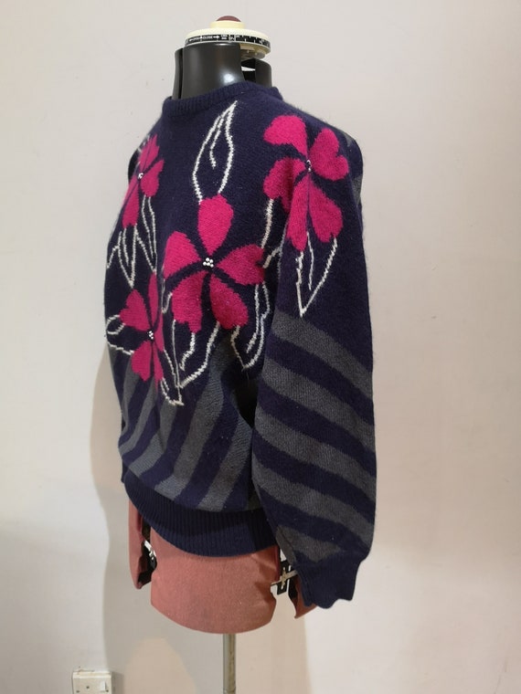A vintage Jacques Vert 1980's jumper,80's jazzy s… - image 6