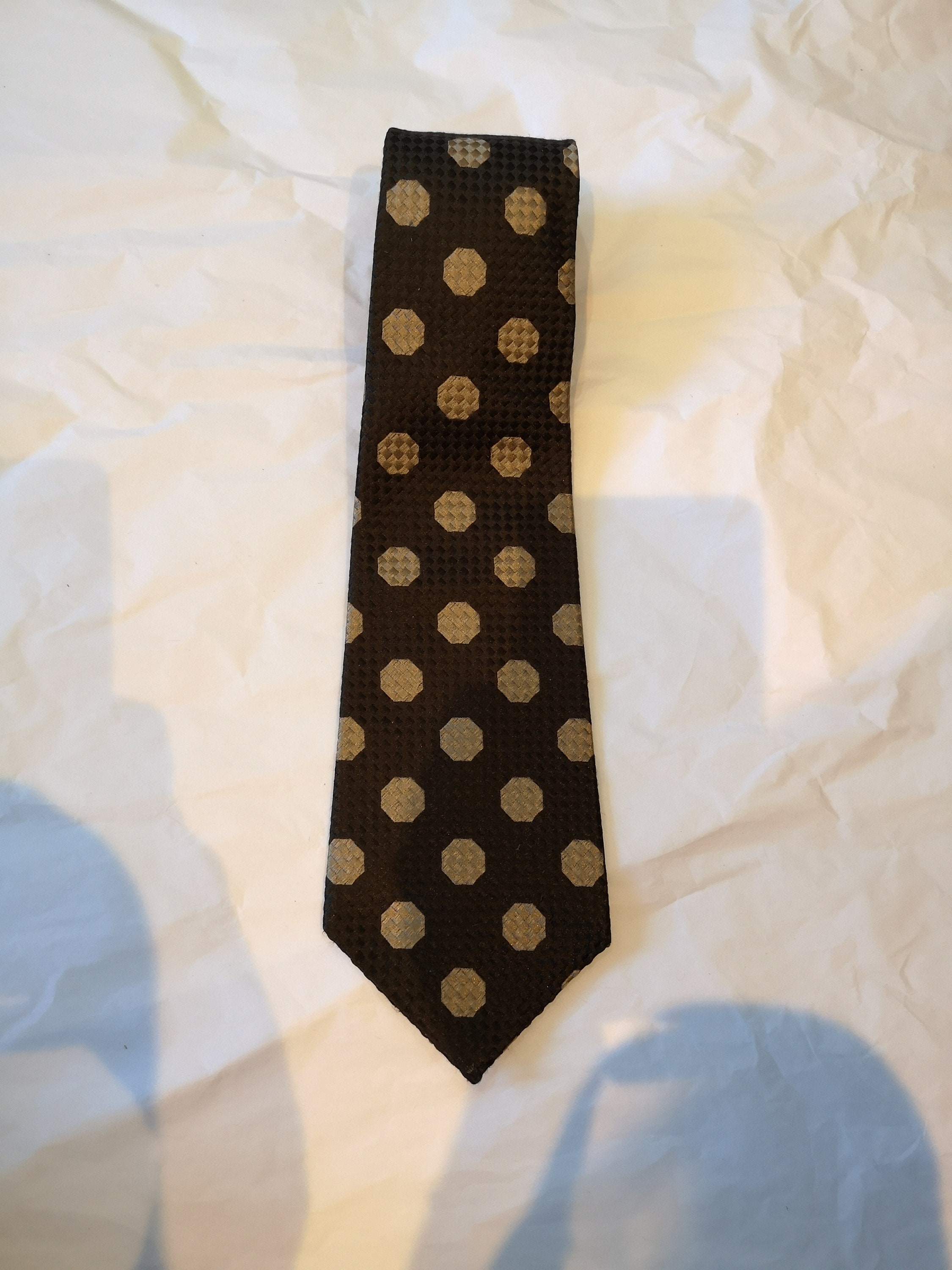 Vintage Silk Tie 1970's Silk Tie Polka Dot Tie - Etsy UK