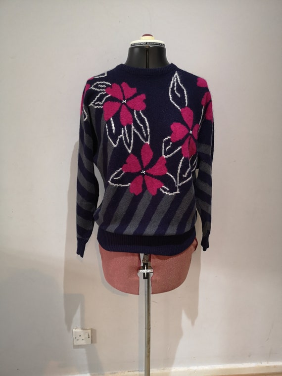 A vintage Jacques Vert 1980's jumper,80's jazzy s… - image 1
