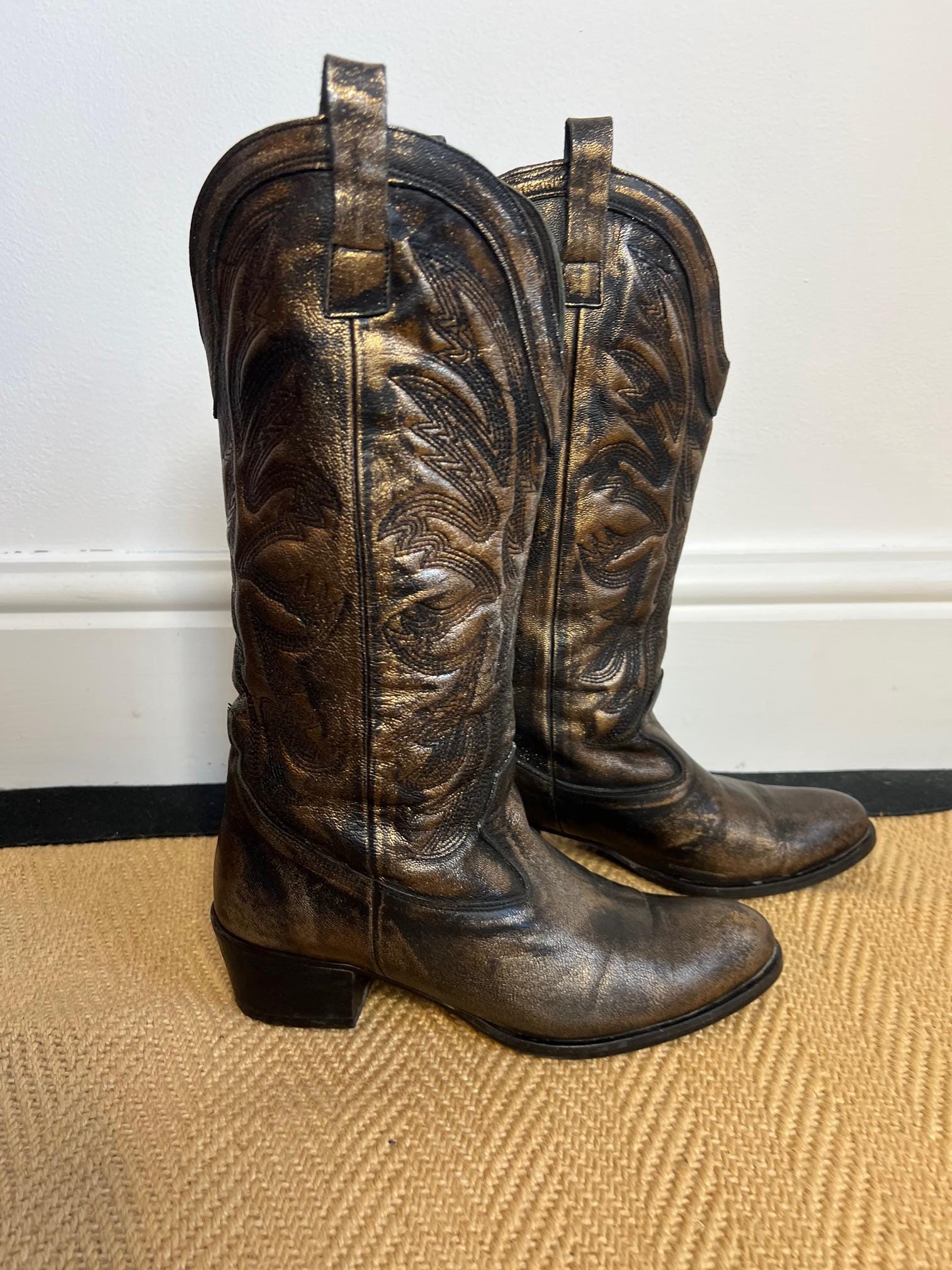 90s Cowboy Boots - Etsy UK