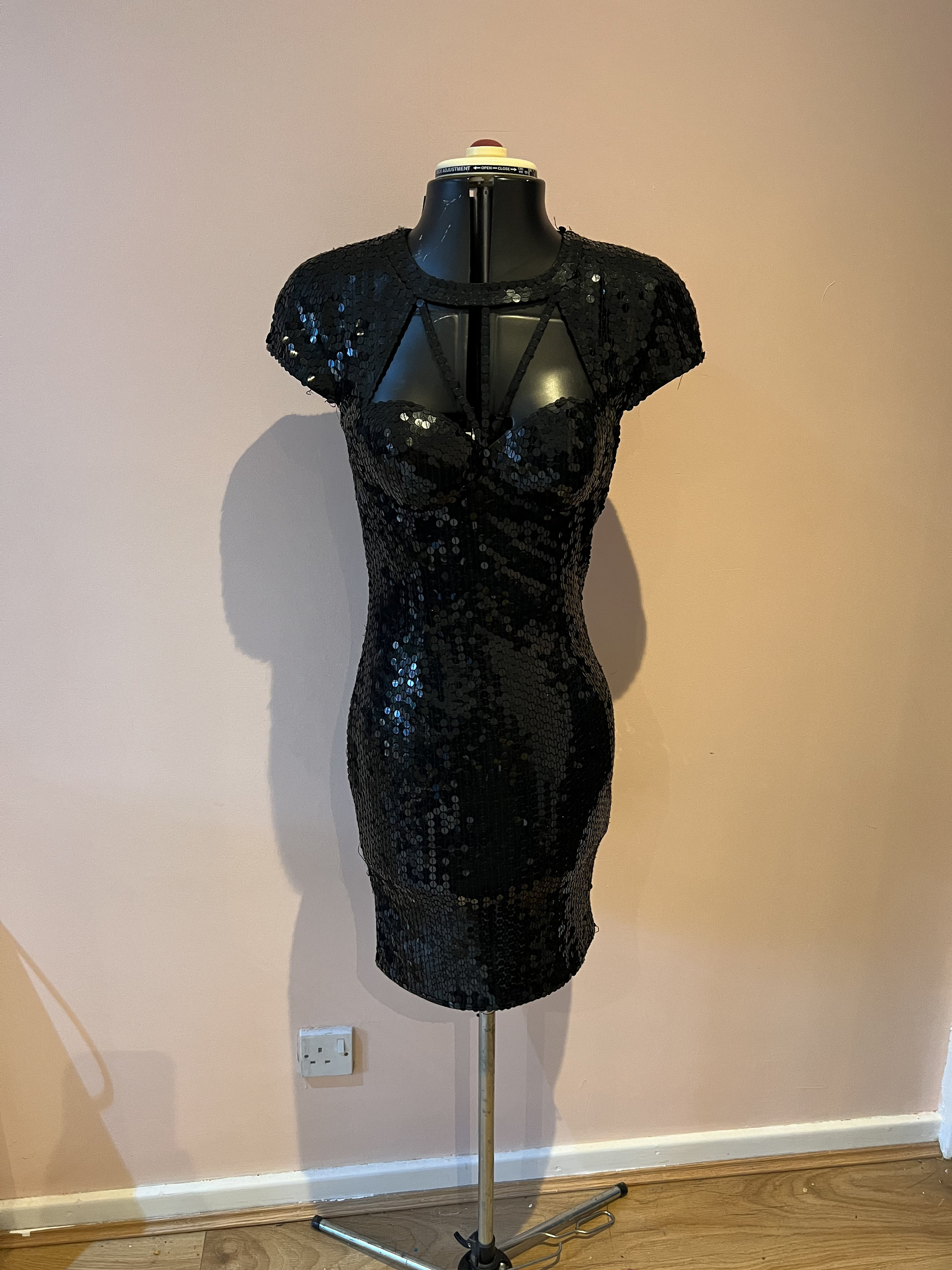 ワンピース 80s PX LONDON SPARKLE BLACK DRESS 80s PX LONDON SPARKLE BLACK DRESS