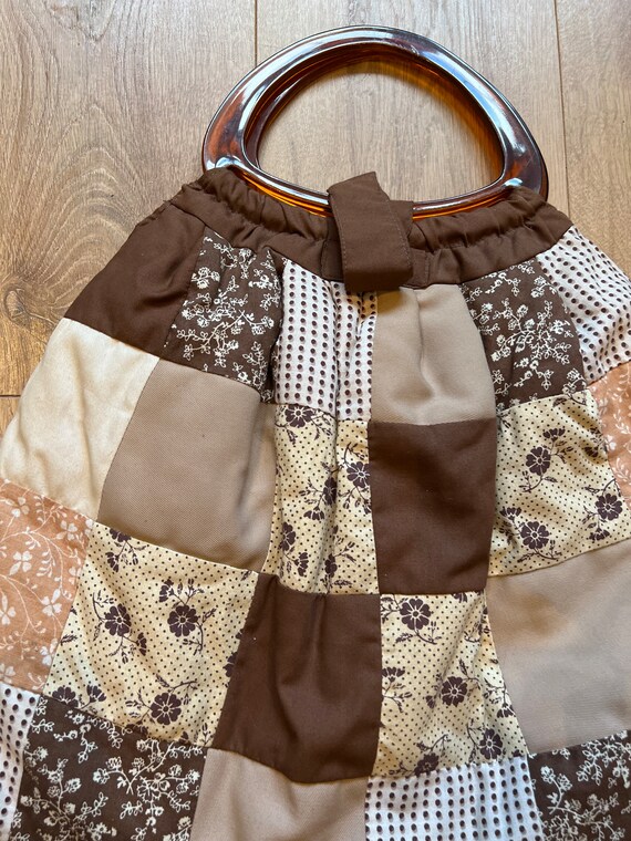 Vintage patchwork sewing bag, patchwork handbag. - image 3