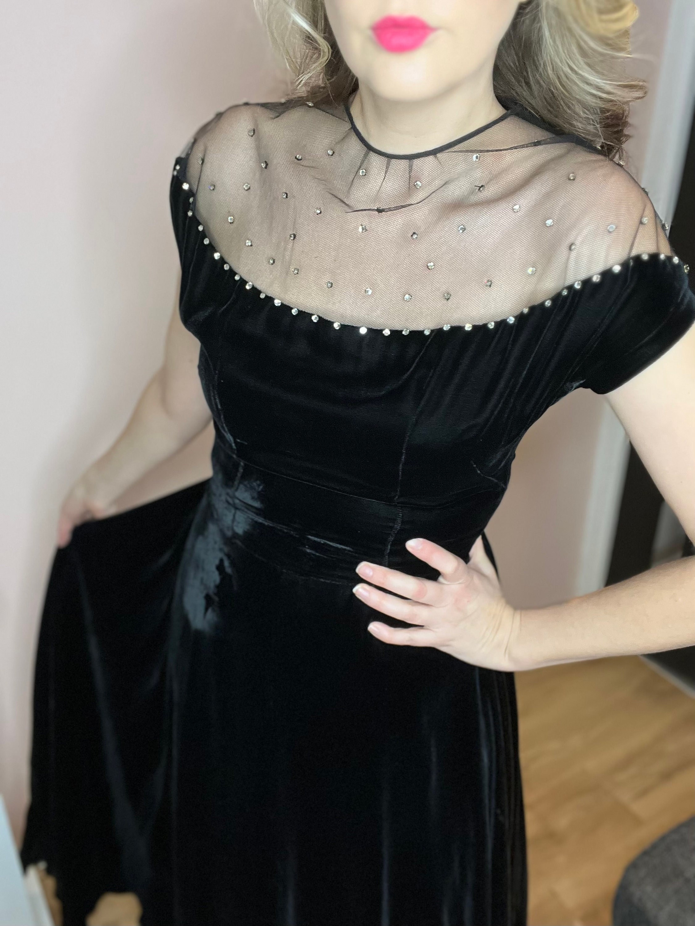 50s Black Tie Gown - Etsy Australia 50s Black Tie Gown - Etsy Australia