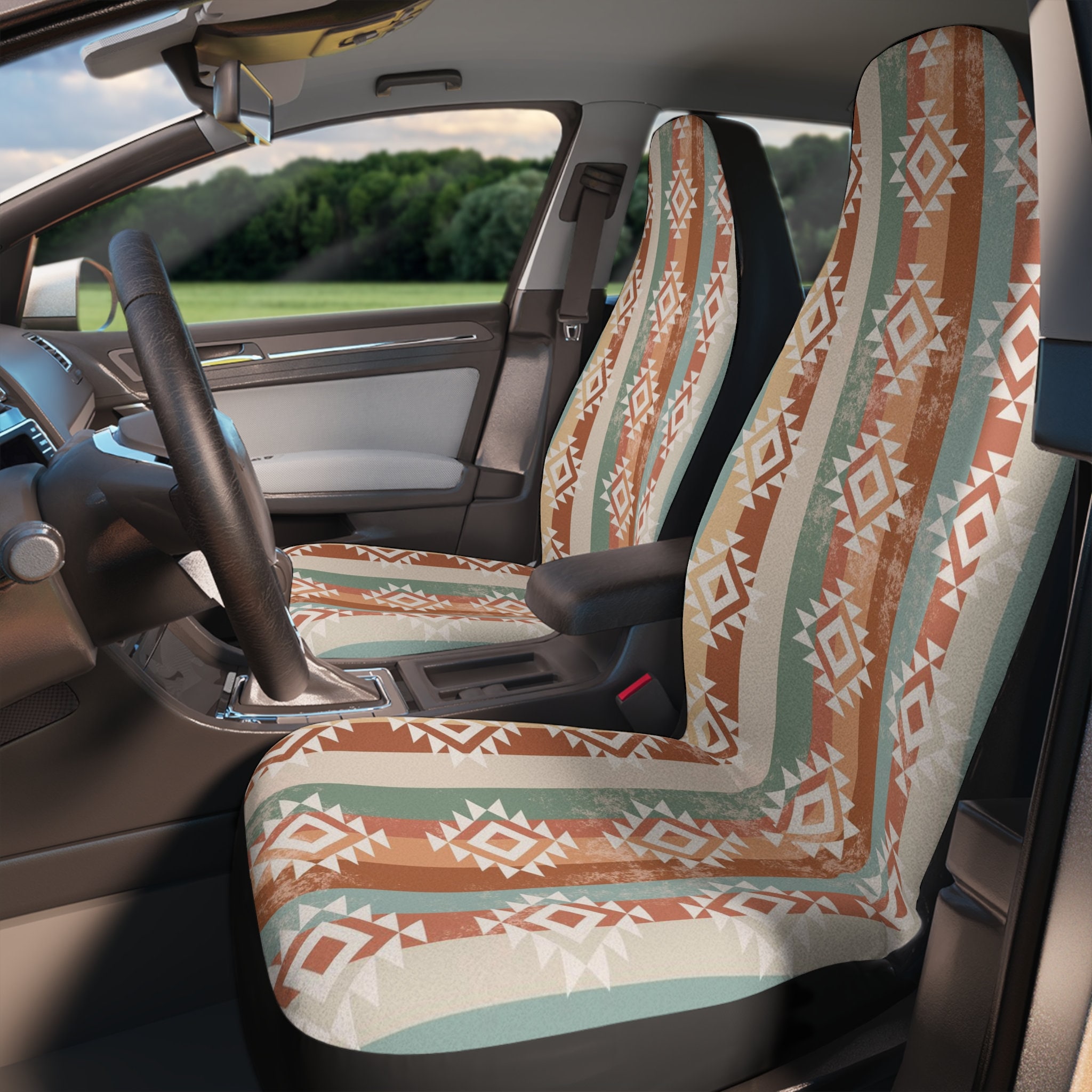 Discover Boho aztec car seat covers for vehicle tribal bohemian aesthetic car accessories