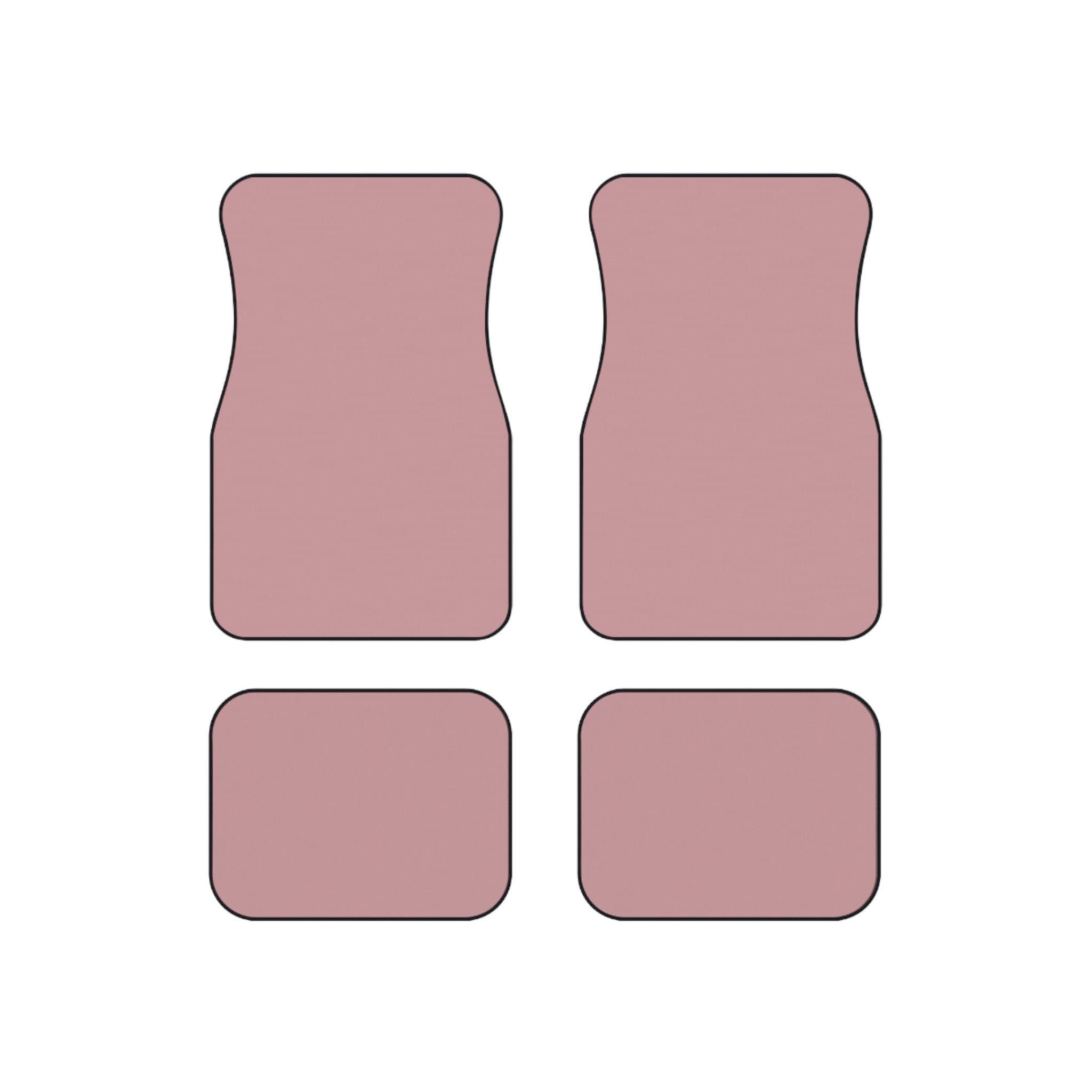 Louis Vuitton Pink💗luxury car floor mat X Rhinestone baby pink