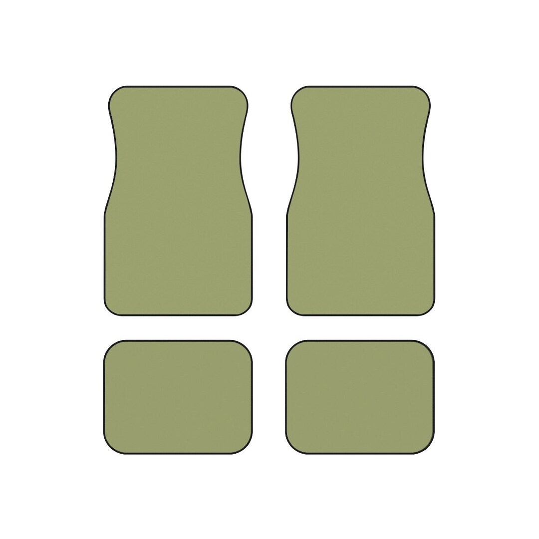 Sage Green Car Floor Mats set Cute Interior Car Decor Etsy