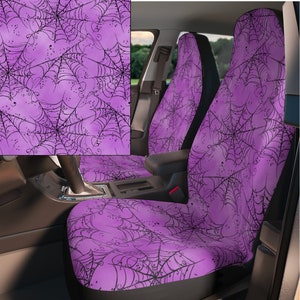 Goth Car Seat Covers, Gothic Vehicle Accessories, Creepy Spiderweb Pattern  Alt Edgy Spooky Red Black Dark Witchy Vampire Aesthetic 