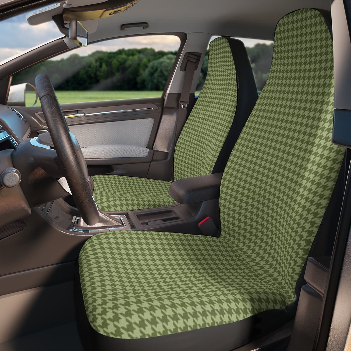 Houndstooth car seat covers deals