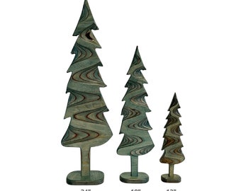 Handcrafted Decorative Wooden Baltic Birch Wood Tree - &quot;River&quot;