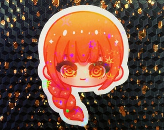 Holographic Makima Sticker