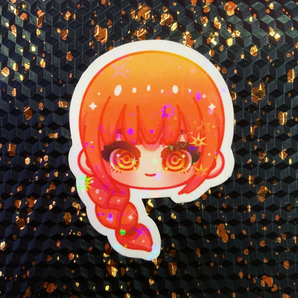 Holographic Makima Sticker