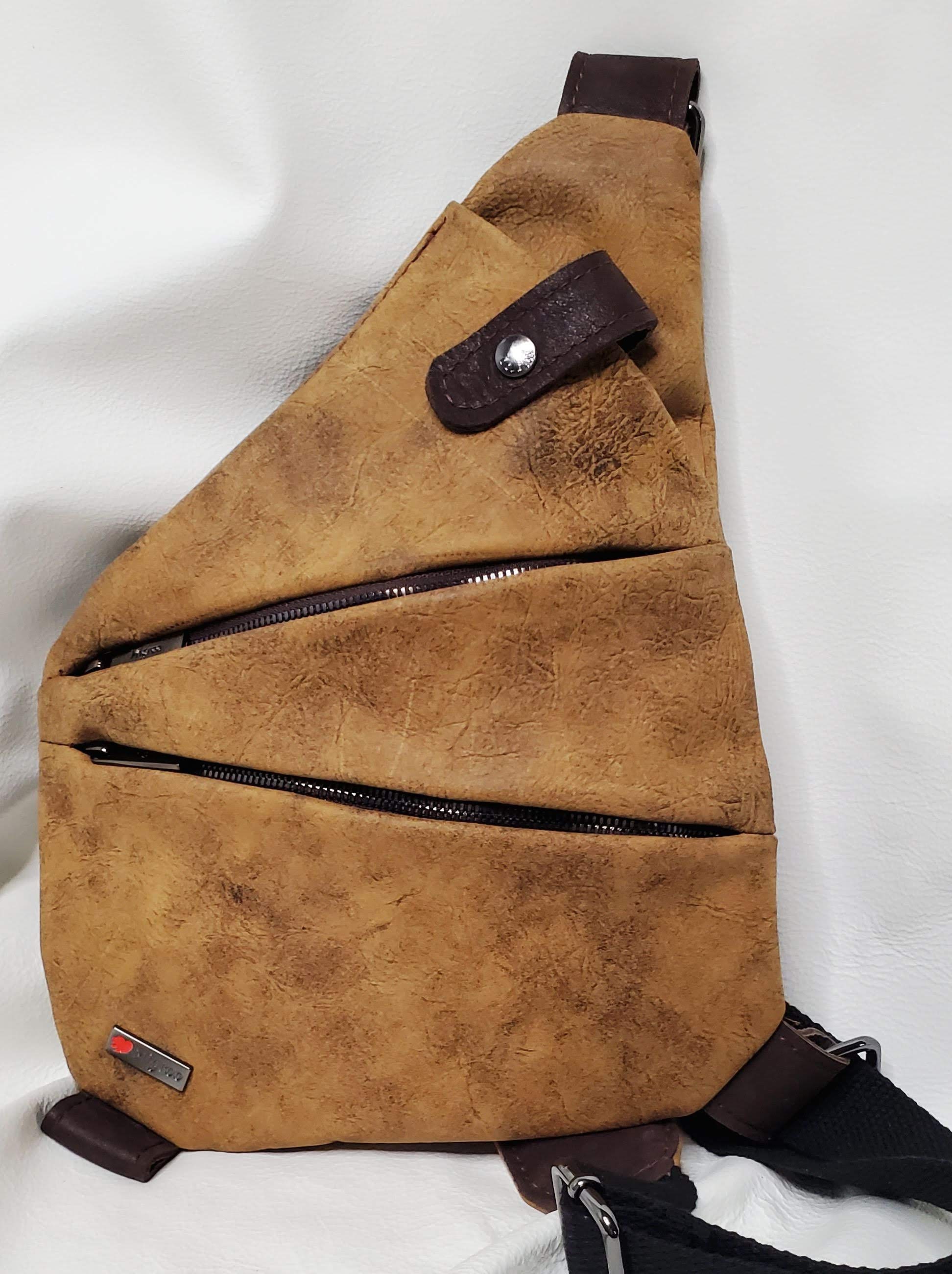 Brown Leather Sling Bag Small Leather Sling Bag Small - Etsy