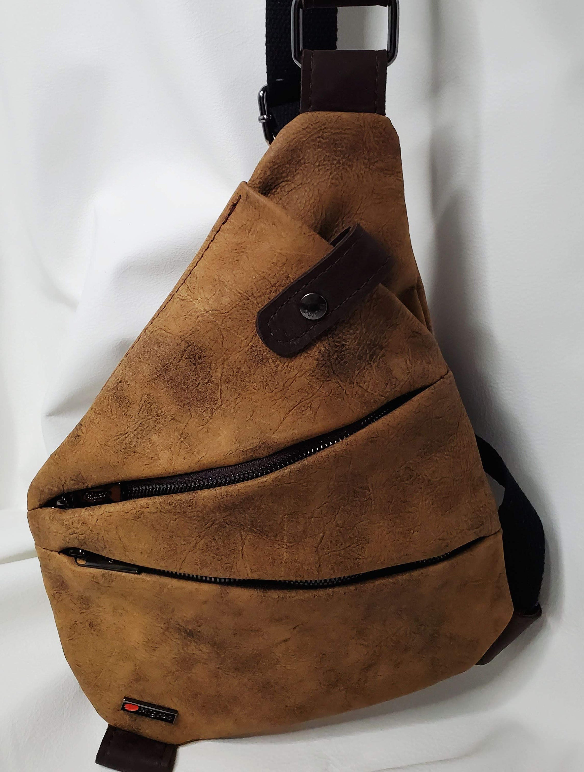 Brown Leather Sling Bag Small Leather Sling Bag Small - Etsy