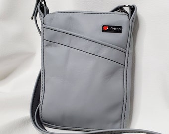 Sac à bandoulière en | Sac à main en cuir gris | Sac à bandoulière en cuir gris | Sac à main en cuir fullgrain | Sac en cuir décontracté | Sac à main pour maman