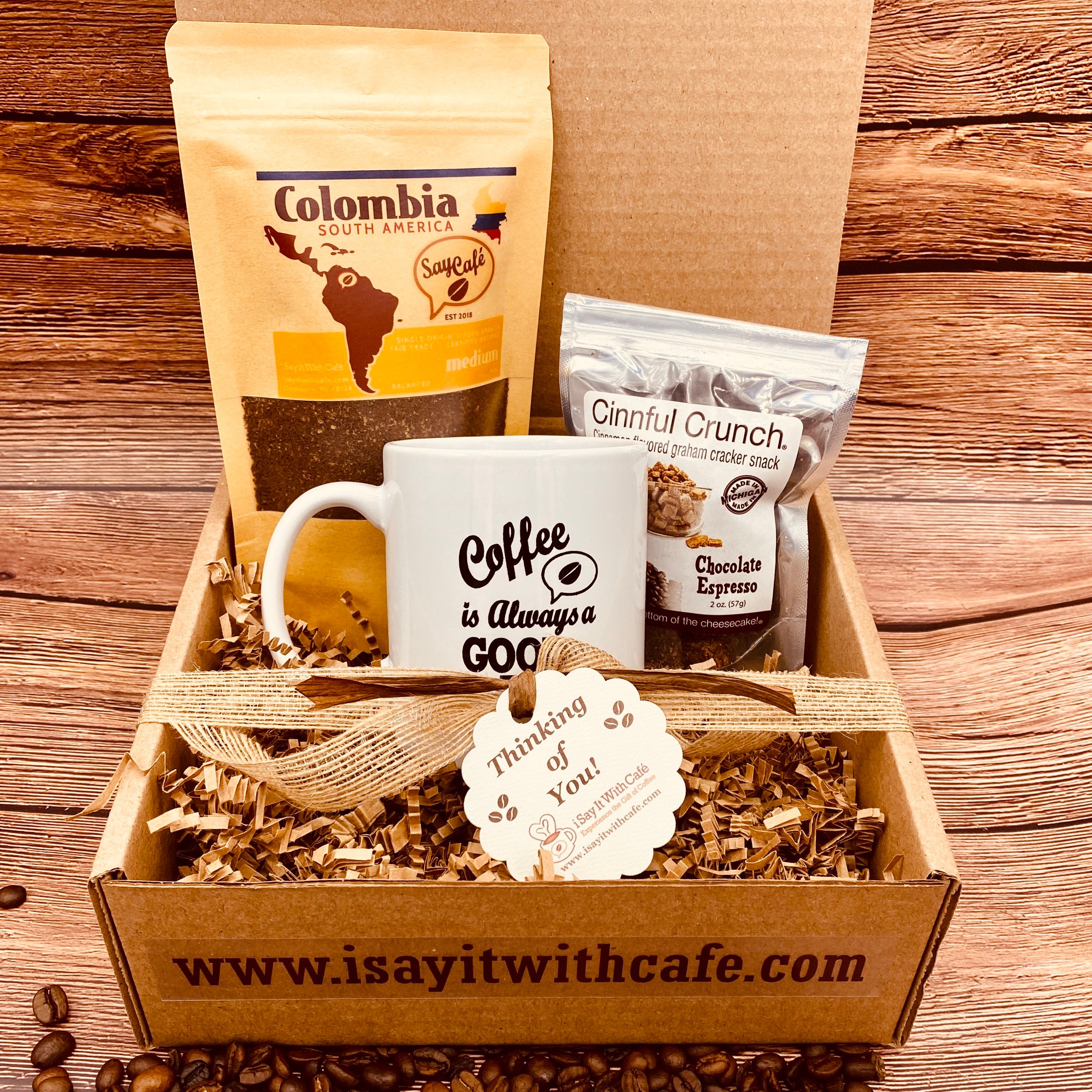 Holiday Treats! Flavored Coffee Gift Box w/Treats & Accessories - Perfect  Christmas Present for Coffee Lovers! - FREE SHIPPING!