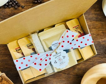 Gourmet Coffee Sampler Gift Box: Single Origin, Freshly Roasted