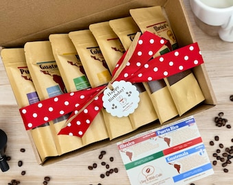 Specialty Coffee Tasting Box: Single-Origin Coffee Sampler Gift Set