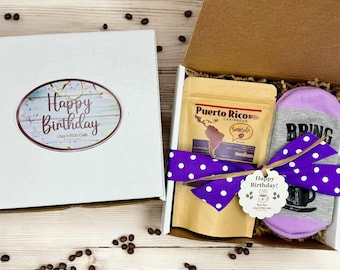 Coffee Lover Gift Box | Gourmet Coffee & Socks Set