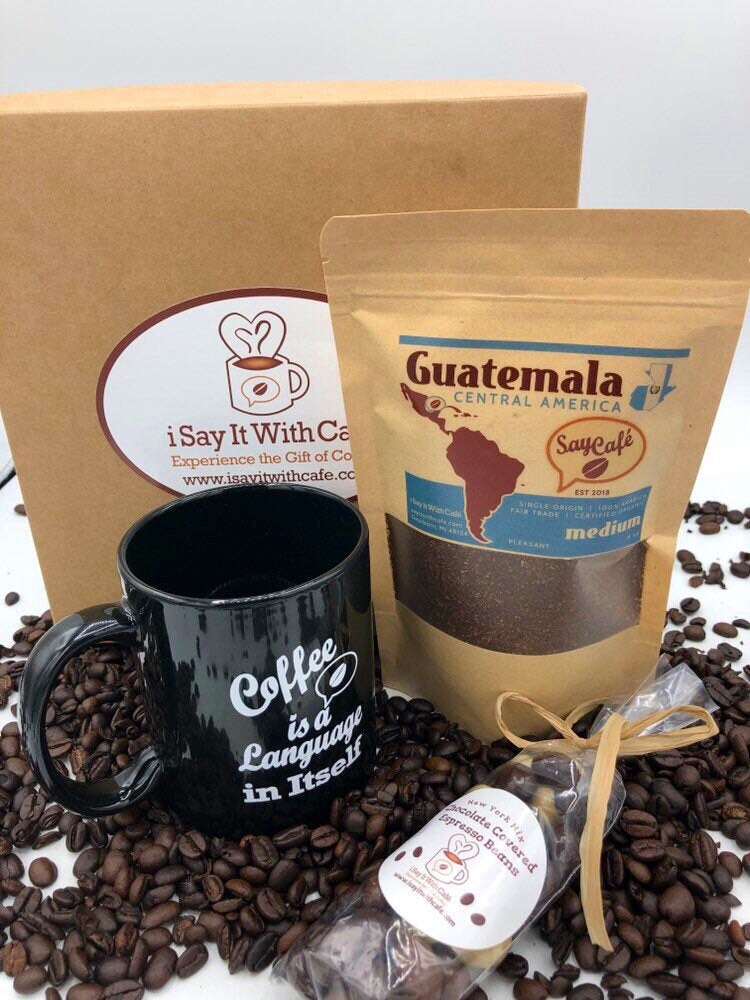 Coffee and Mug Gift Set Coffee a Treat & Coffee Is a Etsy