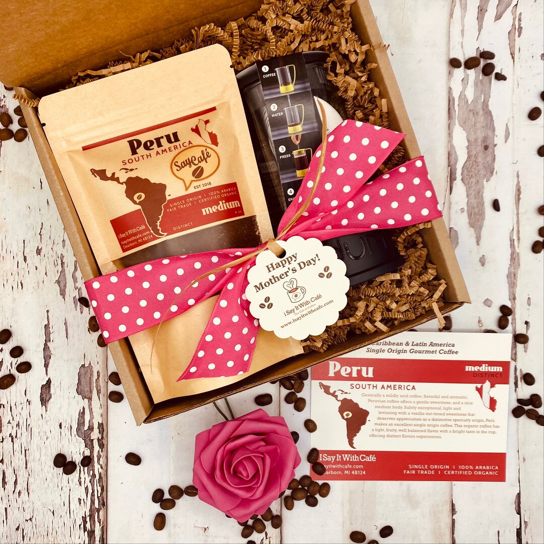 French Press Coffee Gift Box, Coffee Lover Gift Set, French Press and