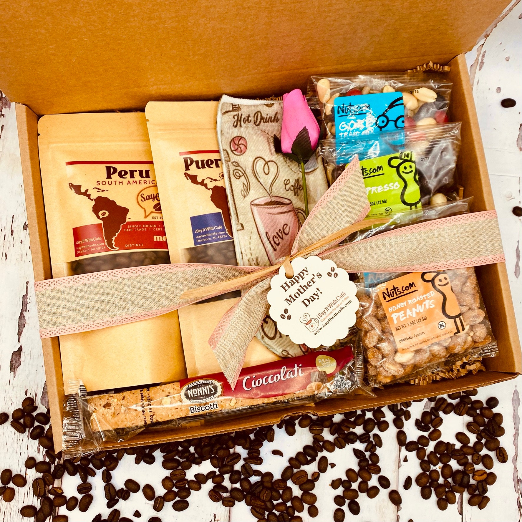 Coffee Box for Her Coffee Gift Box with Treats and Novelties Etsy