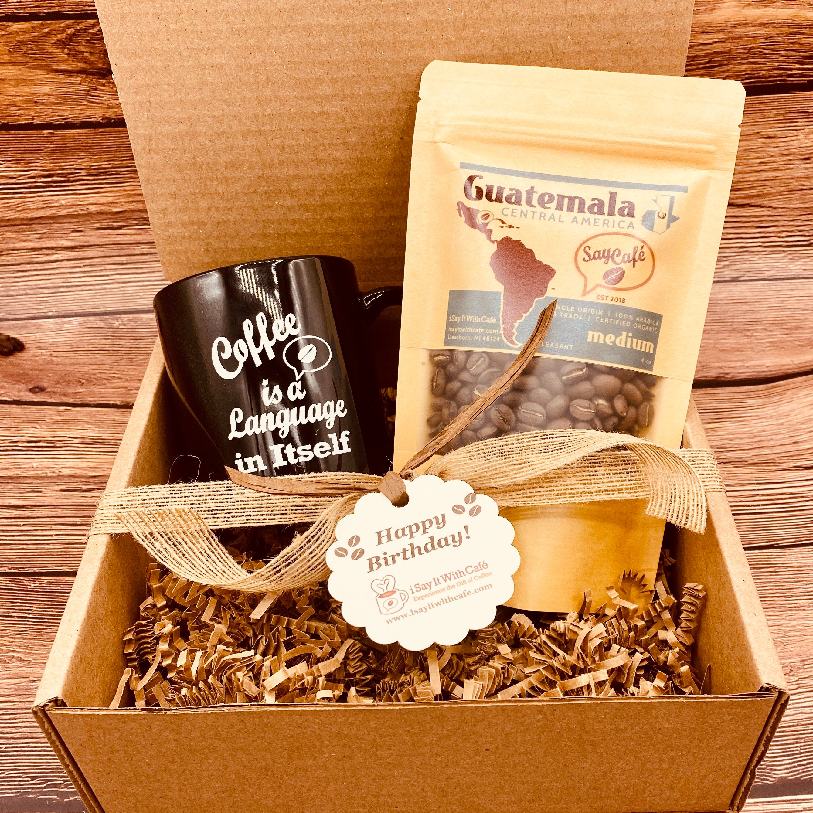 Coffee and Mug Gift Set Coffee a Treat & Coffee Is a Etsy