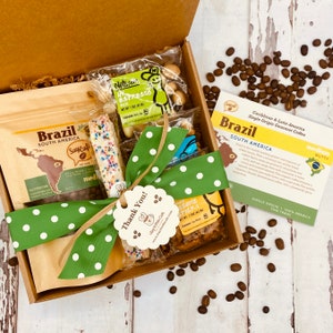 Coffee Care Package, Coffee and Treats Gift Box, Custom Coffee Gift Box, Self Care Gift Box, Coffee Box, Care Package Box