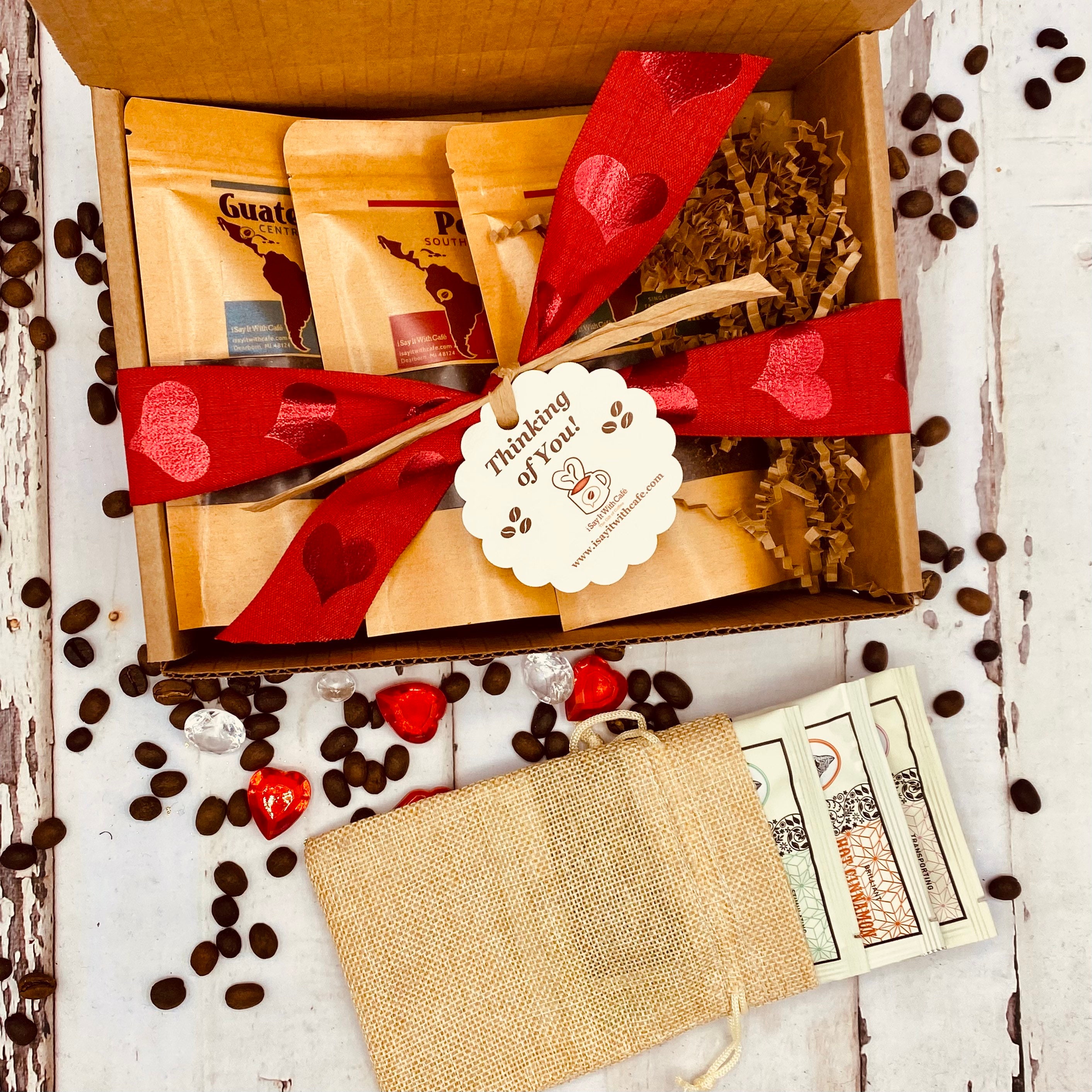 Coffee and Tea Mini Sampler Coffee and Tea Gift Box Coffee Etsy